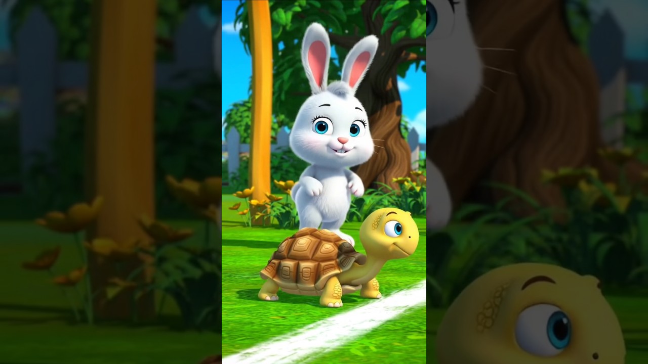 Hare and Tortoise Story 🐇🐢 | Slow and Steady Wins the Race | Hare vs Tortoise Race | Moral Story
