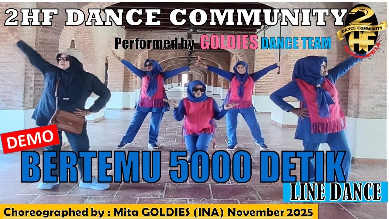 #DEMO #BERTEMU 5000 #DETIK #linedance | #titidj #thomasdjorghi | Choreo : Mita Goldies - Nov 2025