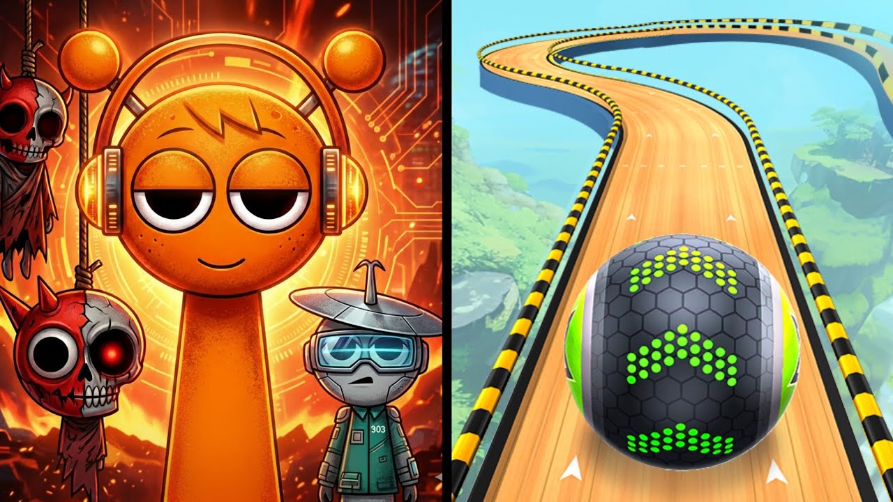 Spranky Run Vs Going Balls 🏀👹🥶👿 Max All Levels Android iOS Gameplay Ep 1067