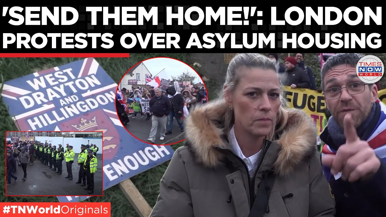 WEST LONDON ERUPTS: Anti-Migration Protest Clashes Rock Hillingdon  | Times Now World