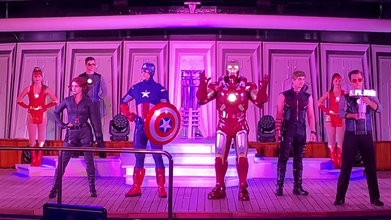 ‪Marvel Heroes Unite - First 2019 Marvel Day at Sea Aboard The Disney Magic‬