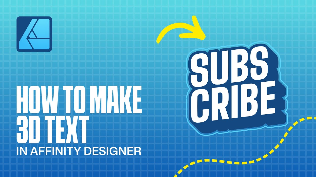 How to make 3D Text in Affinity Designer