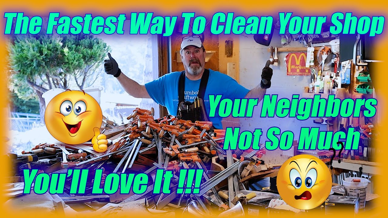 The FASTEST Way To Clean Your Shop 😲😱🤯  Wood Working with Mr. Kevin
