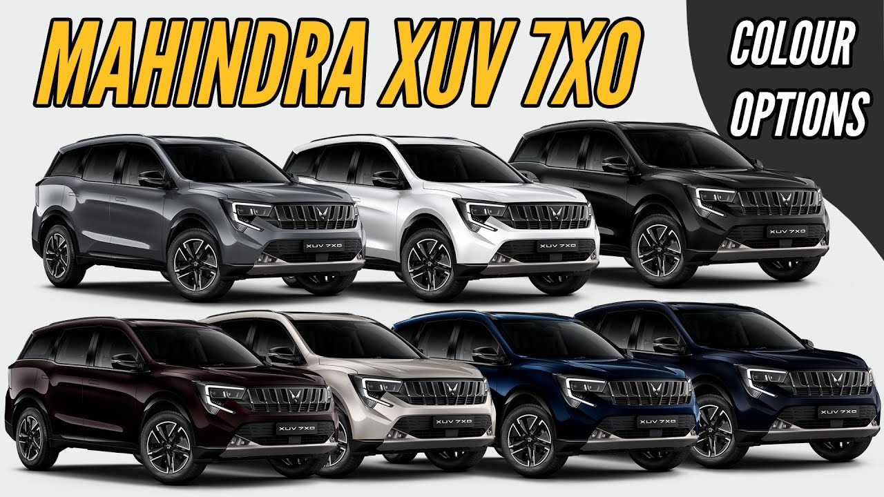 2026 Mahindra XUV 7XO Color Options - All Shades - Images | AUTOBICS