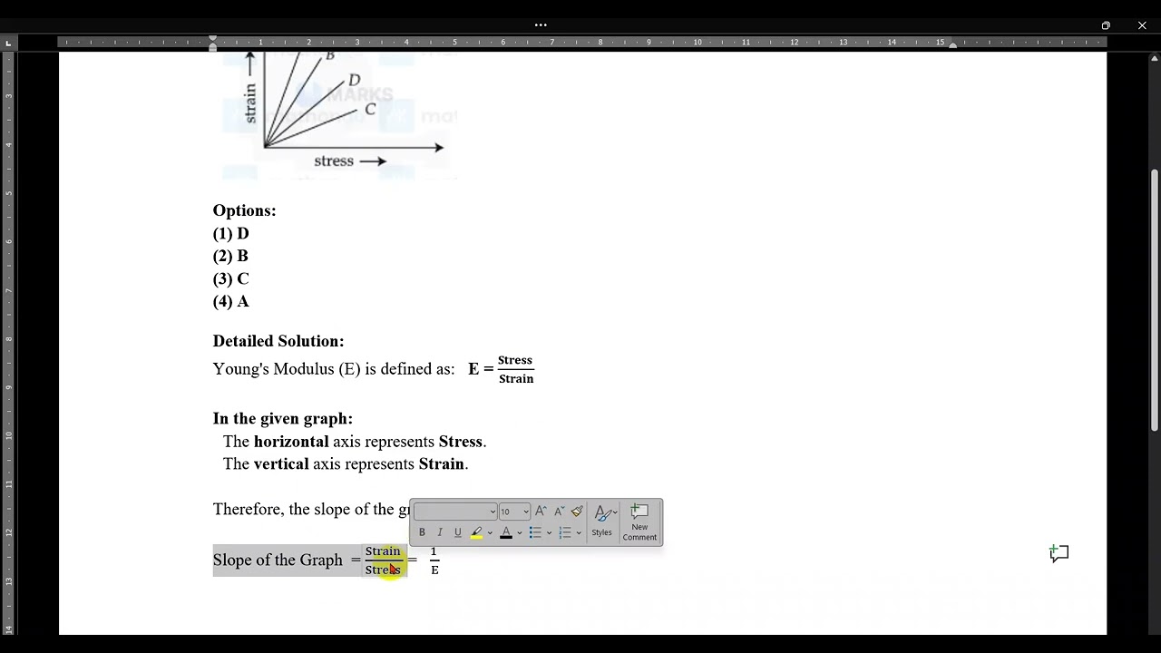 Mechanical Properties of Solids (Problem 2)