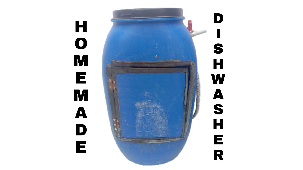 HOME MADE DISHWASHER WITH PVC DRUM