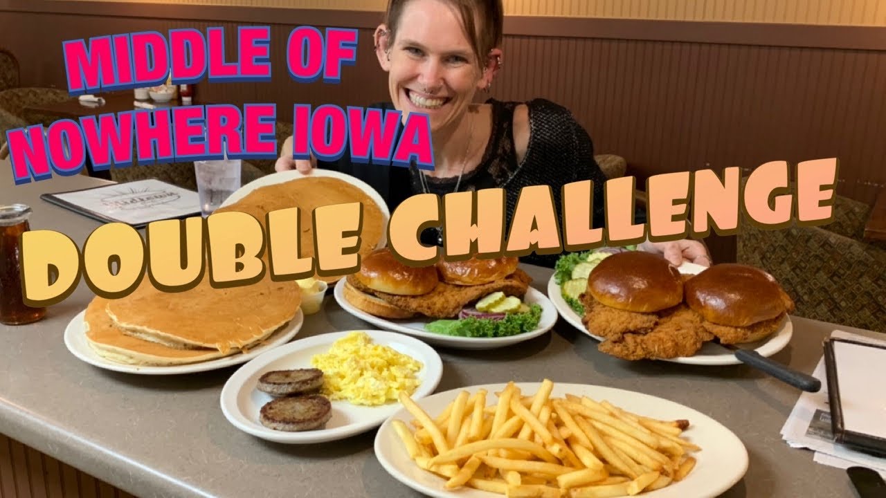 IOWA DOUBLE DINER CHALLENGE | MEGA MOLLY | UNSINKABLE | CONSTRUCTIVE EATING | MASSIVE MULTITASKING
