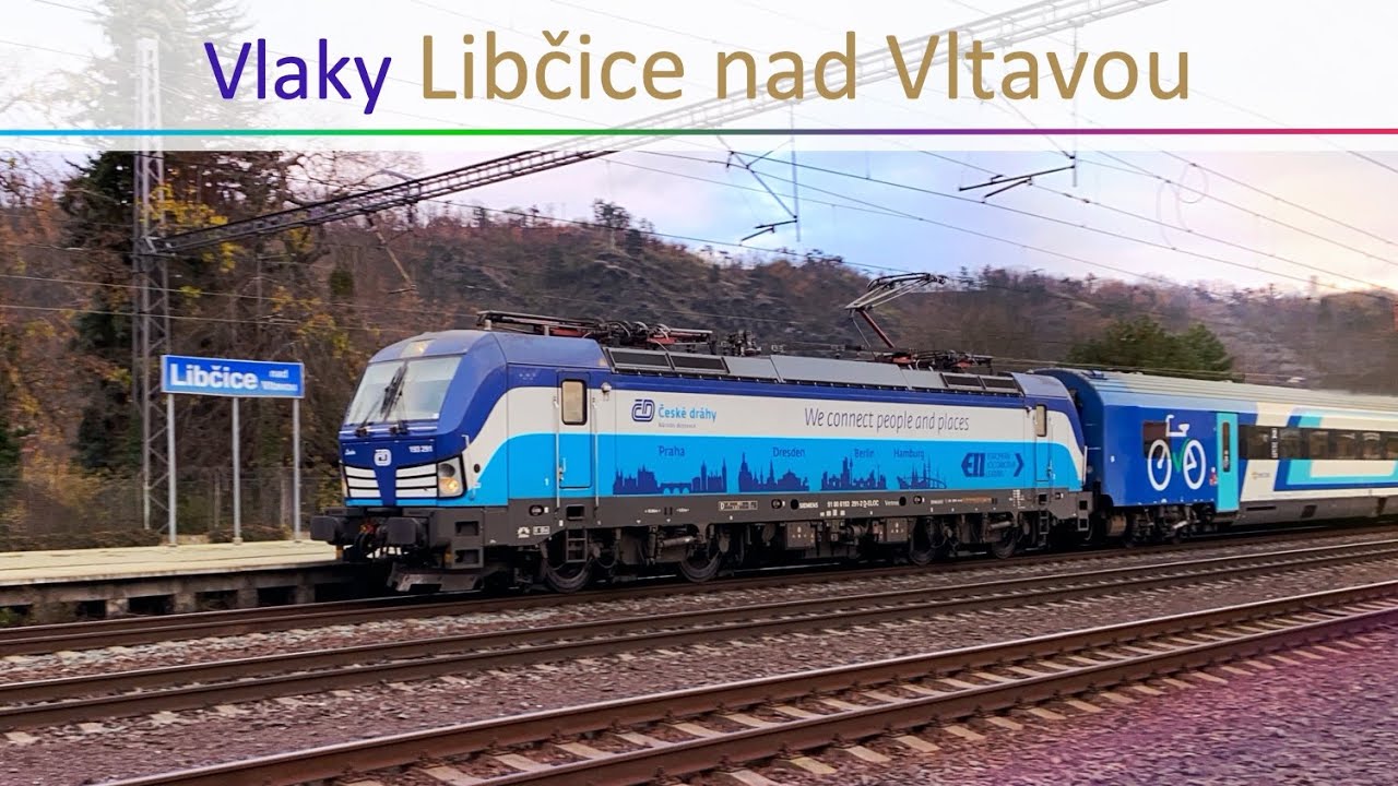 Vlaky # Libčice nad Vltavou # Trať 091 Praha - Vraňany # 28.11.2020