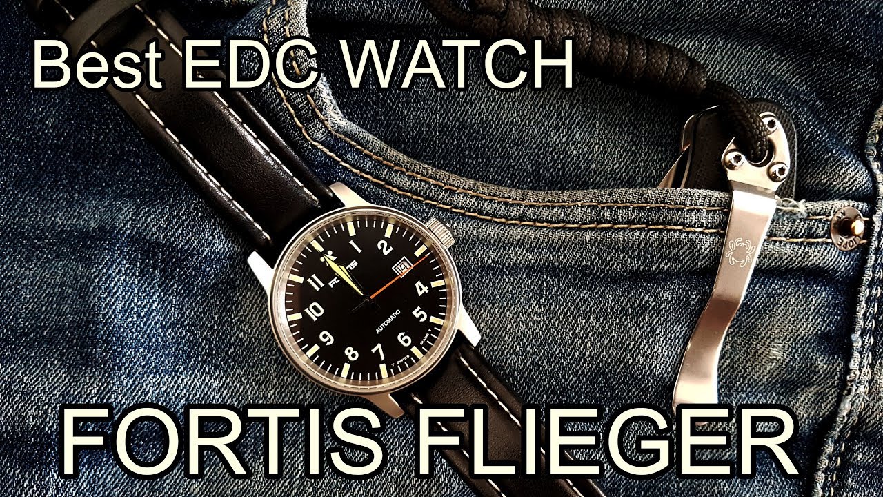 Fortis Flieger Automatic 200m Water Resistant PILOT EDC Watch - The Best EDC WATCH circa $500