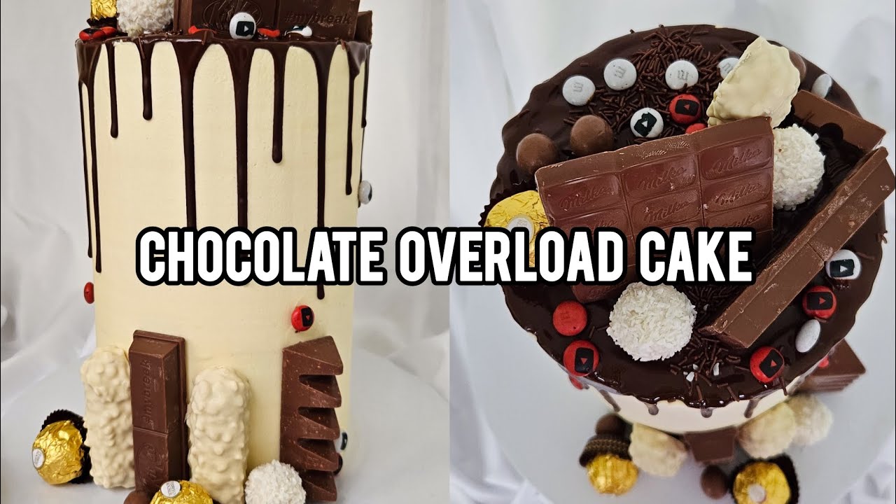 CHOCOLATE OVERLOAD Cake tutorial.😋 Decadent Chocolate Cake.
