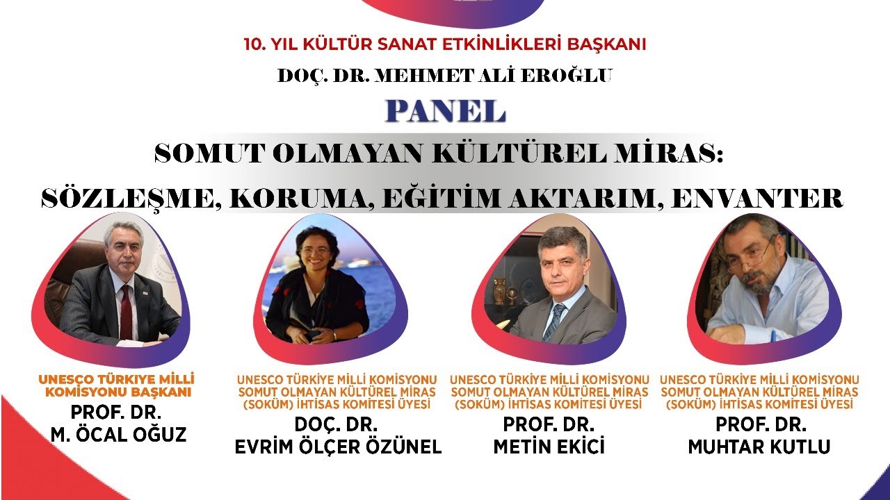 SOMUT OLMAYAN KÜLTÜREL MİRAS: SÖZLEŞME, KORUMA, EĞİTİM, AKTARIM, ENVANTER