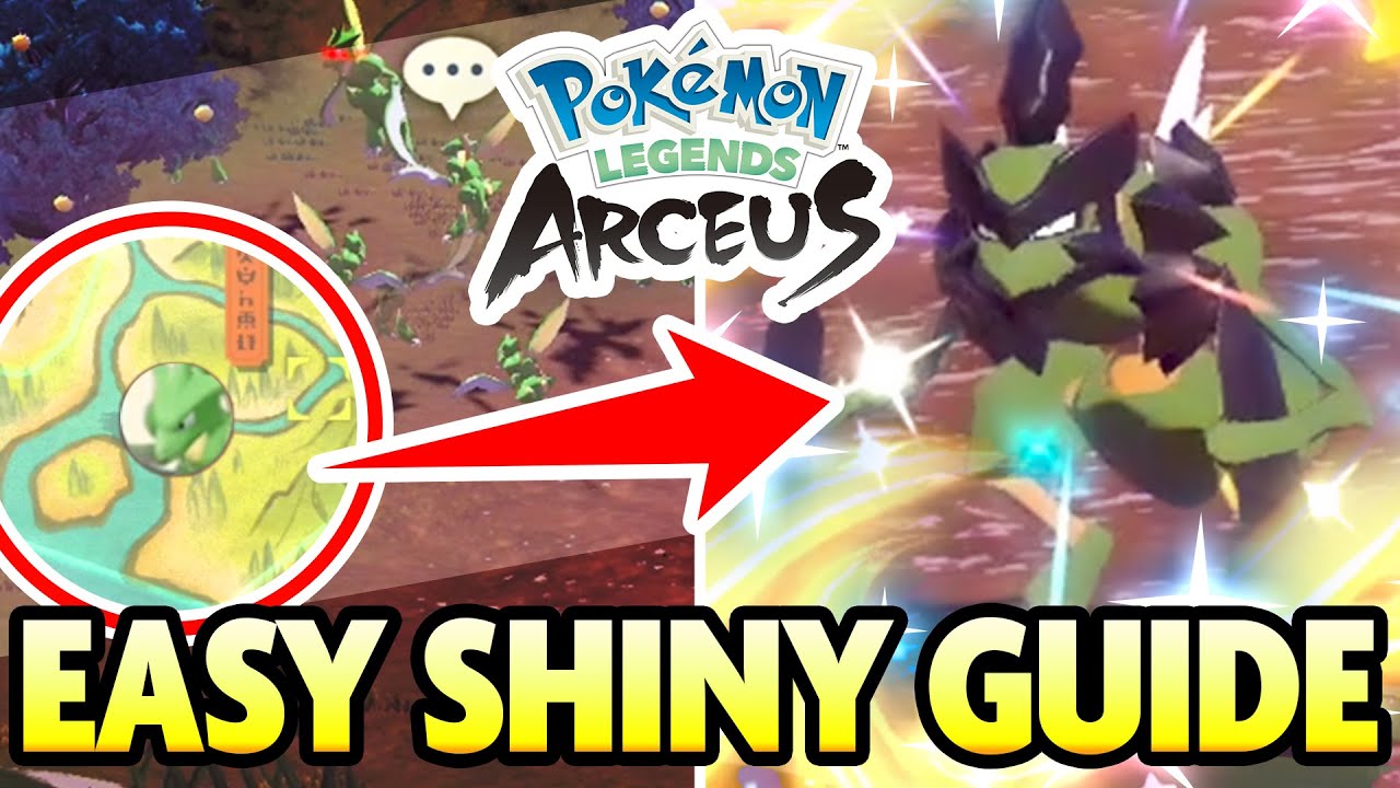 The NEW SHINY METHOD! How to get Easy Shiny Pokemon in Pokemon Legends Arceus! (Outbreak Method!)