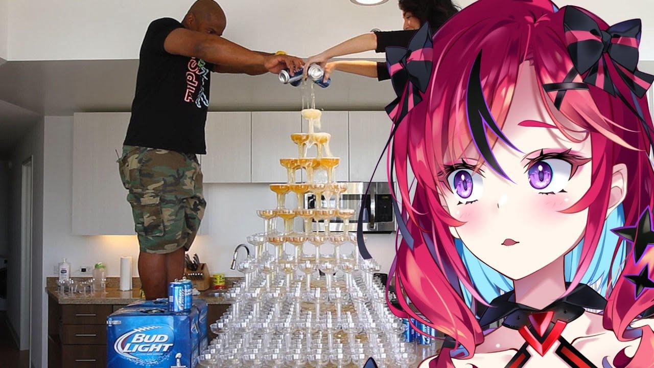 🚨 Saiiren Reacts to Tipsy Bartender Beer Tower