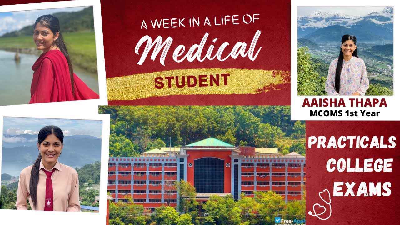 A Week in LIFE of MEDICAL STUDENT👩‍⚕️*Practicals , Exams & College VLOGS🥰 Aaisha Thapa , MCOMS