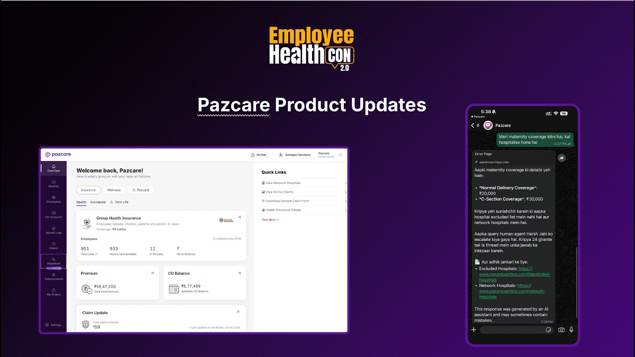 What’s Next for Employee Benefits? Pazcare’s Product Updates at Employee Health Con
