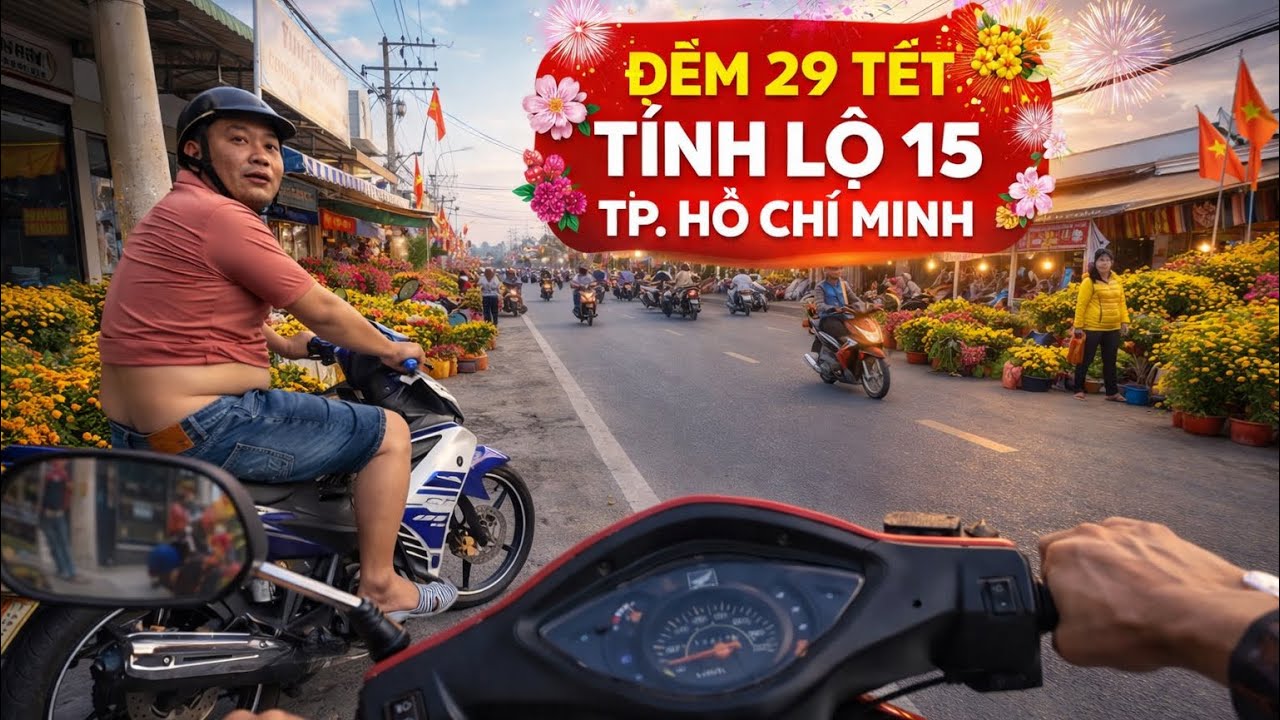 Tỉnh lộ 15 TP Hồ Chí Minh ngày 29 tết