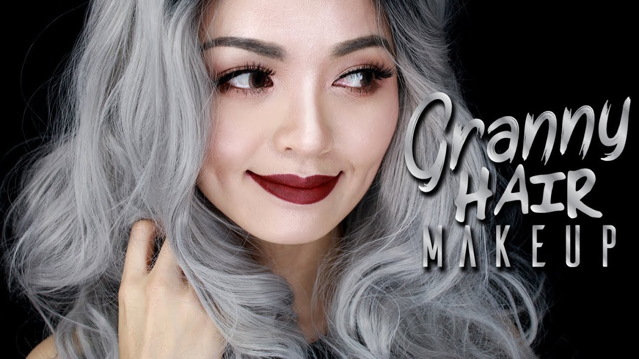 Granny Hair Makeup 👵 Makeup for Grey Hair