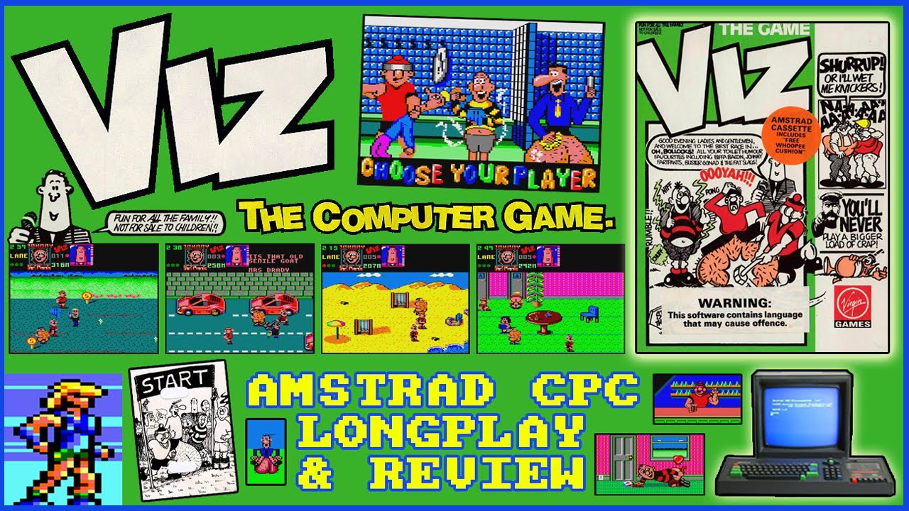[AMSTRAD CPC] Viz: The Game — лонгплей и рецензия