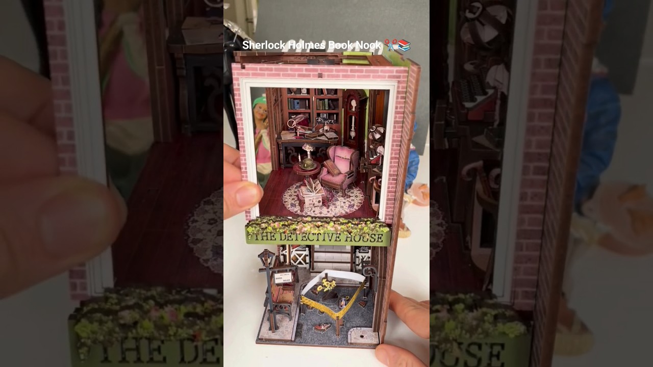 Need a new hobby?  Then build a Sherlock Holmes book nook with me 