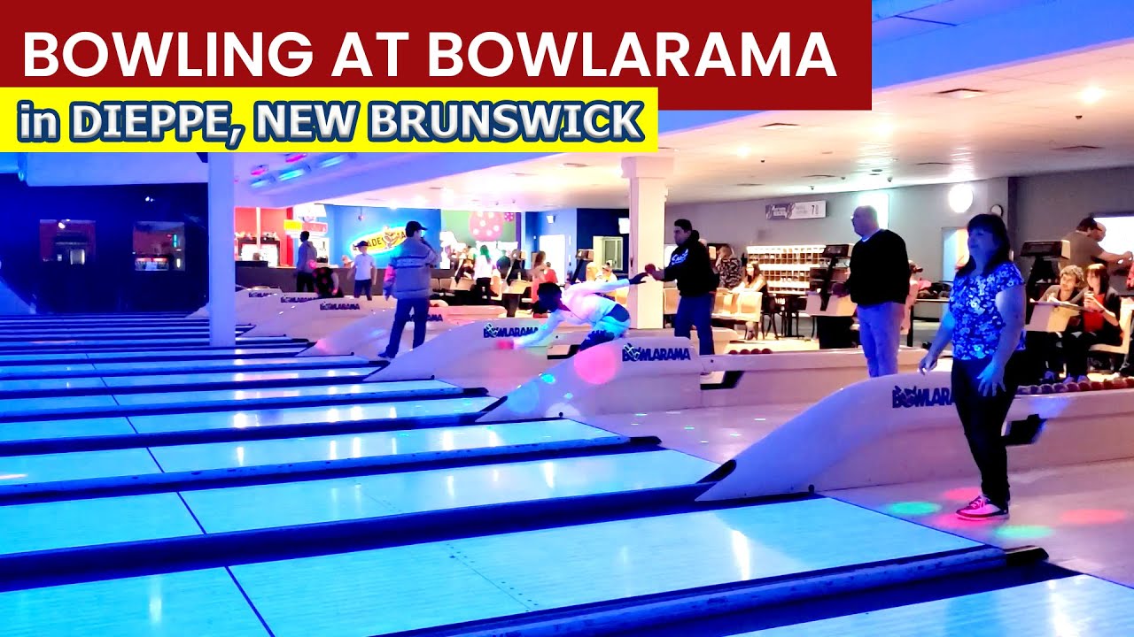 Bowling at Bowlarama in Dieppe, New Brunswick with my Colleagues