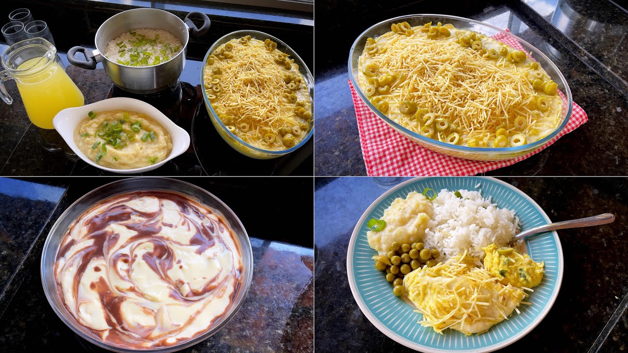 Fiz um fricassê de tirar o chapéu para o almoço/ Sobremesa de ninho trufado para o domingão!