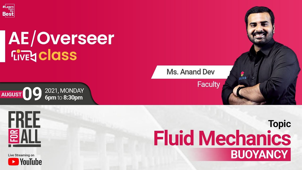 Fluid Mechanics | Buoyancy and Floatation | Assistant Engineer, Overseer Gr.1
