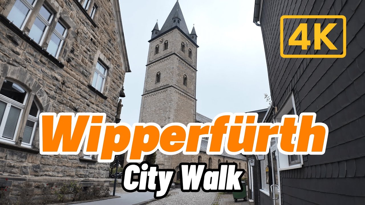 Wipperfürth City Walk 🚶‍♂️ Explore Germany’s Oldest Town in 4K