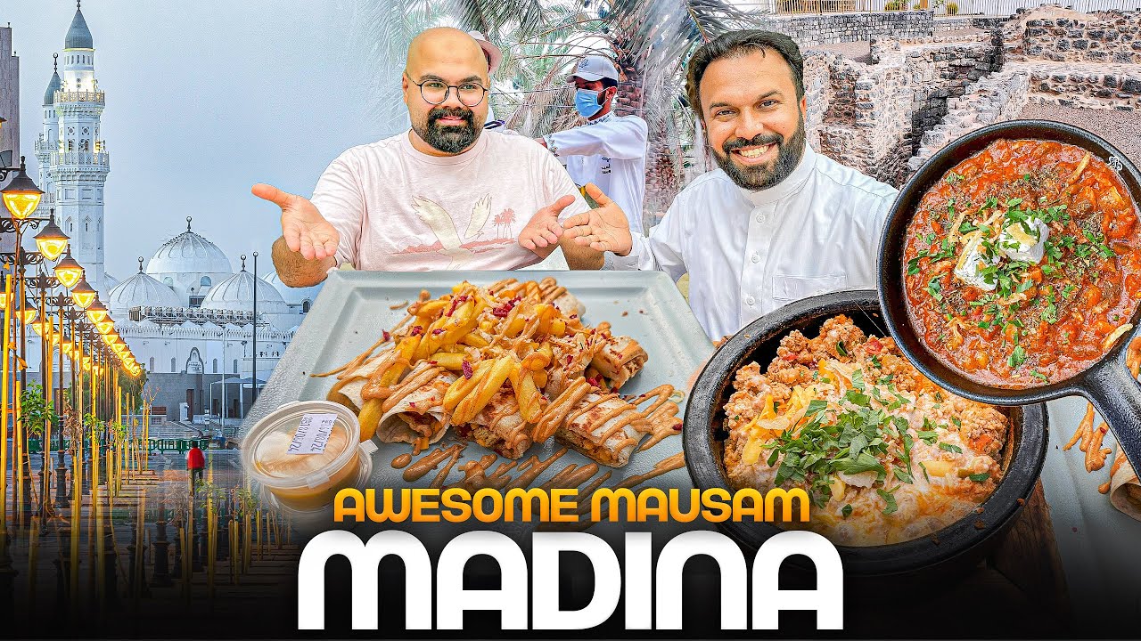 Awesome Weather in Madina 🇸🇦 Delicious Street Food in Beautiful Garden & Zyaraat 🤩