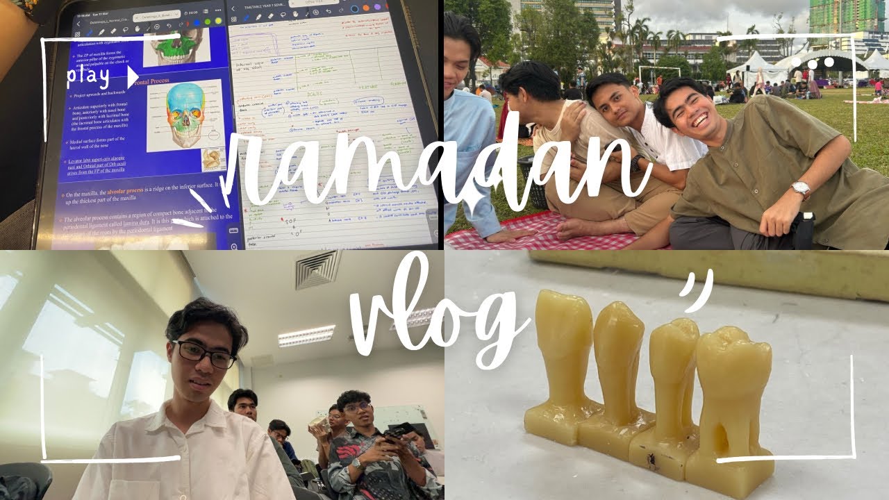 ramadan ; life, dental school, iftar, mini test, carving 🦷