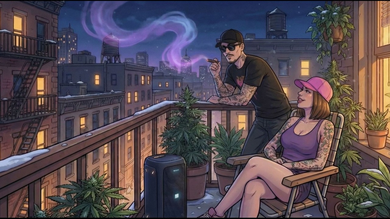 Couple Chill Rap 420 Night Drive Vibes