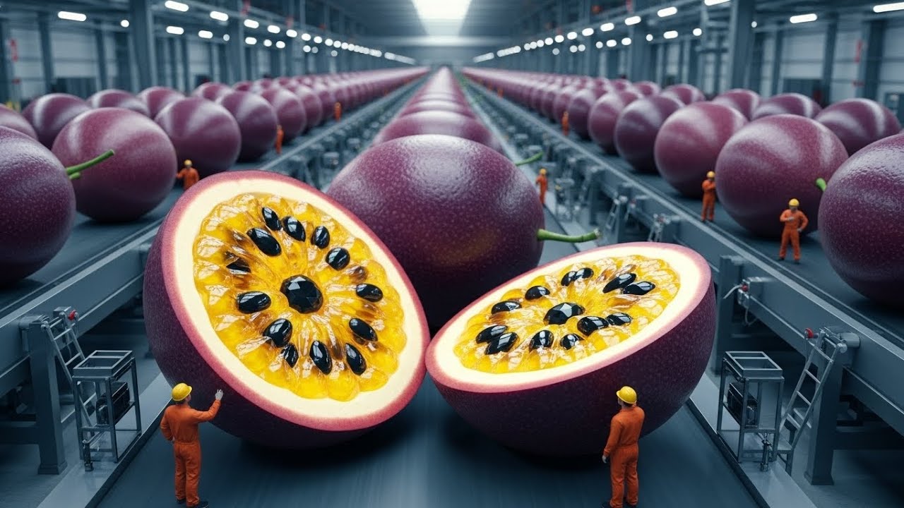 Why This Fruit is Called "Golden Treasure"? 🤑 Passion Fruit Farming to Factory Process 🏭✨
