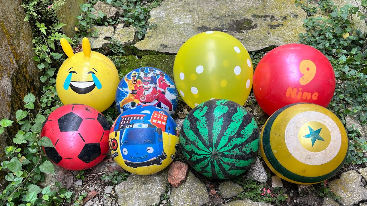 MENCARI BOLA BOLA 🏀⚽️, MAINAN 🚜🛵 DAN MELETUSKAN BALON 🎈🎈 234