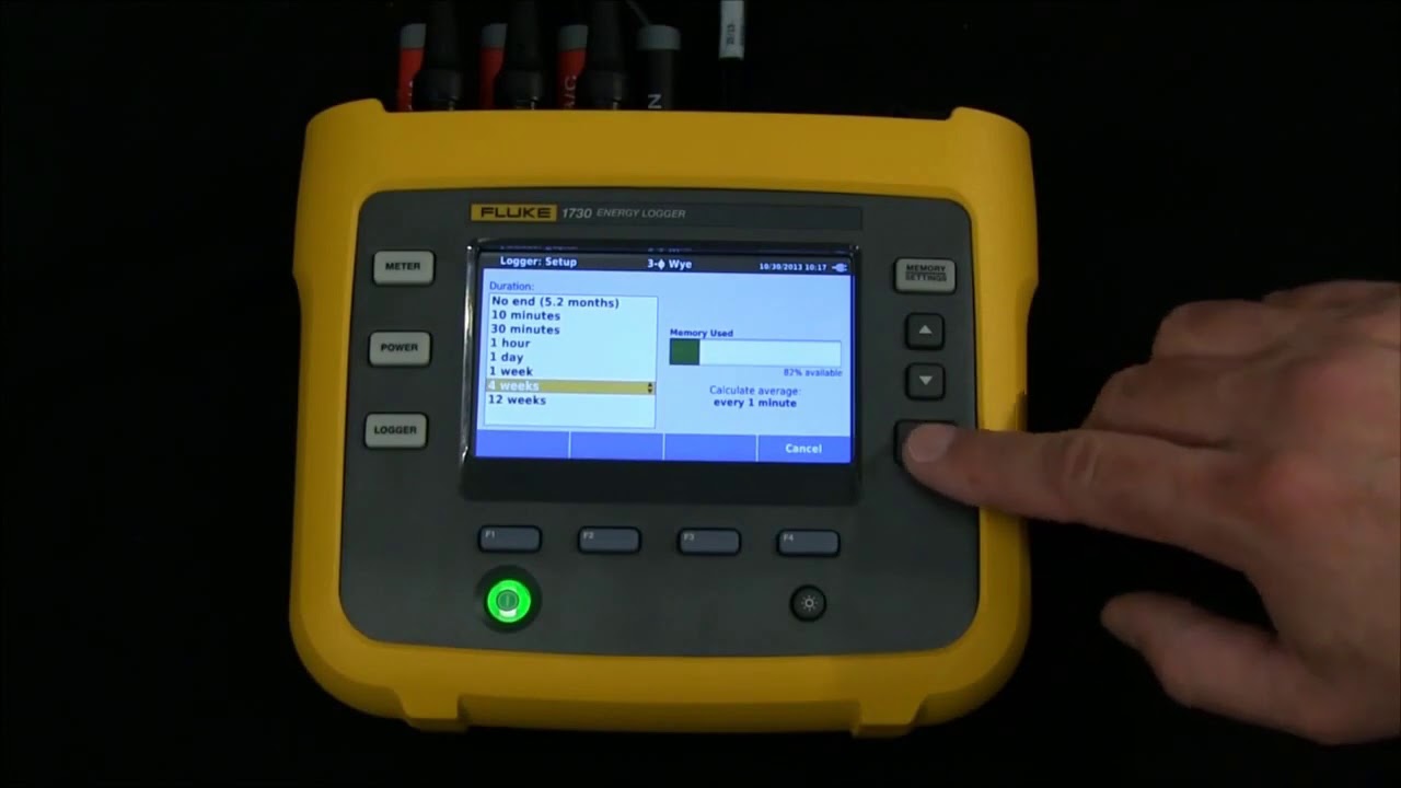 How to Start A Logging Session With Fluke 1730 Three-Phase Power Loggers