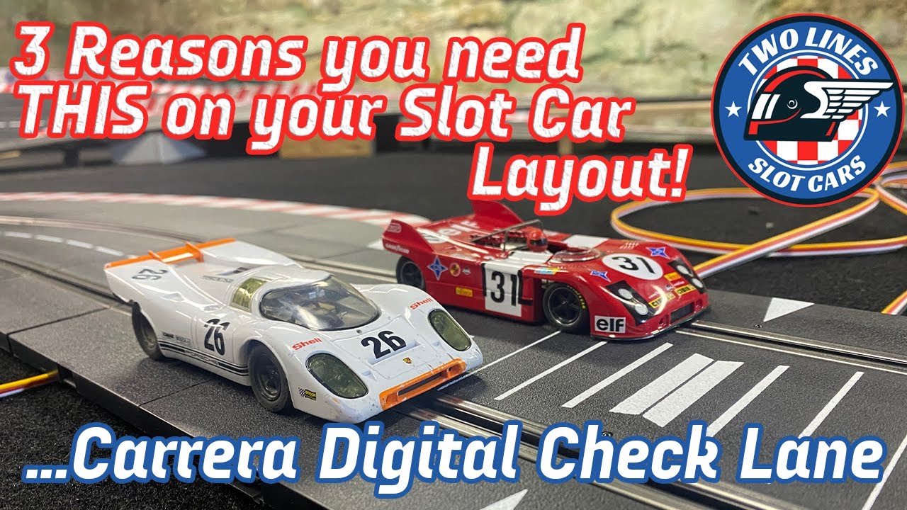 Carrera Digital Check Lane.. 3 reasons you need THIS on your Slot Car Layout!