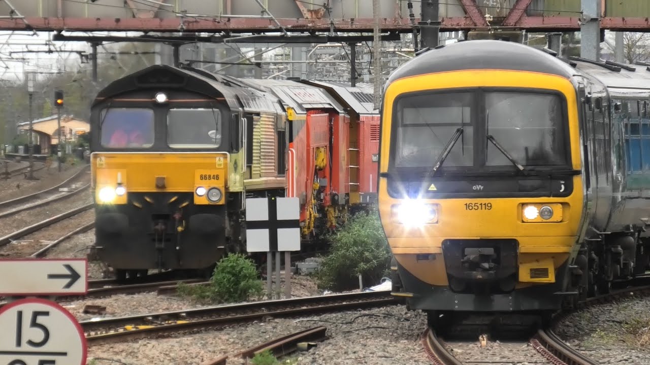 WCML Trains Visit West London EpicHour! At West Ealing Station freight /passenger trains￼ 9/4/24￼