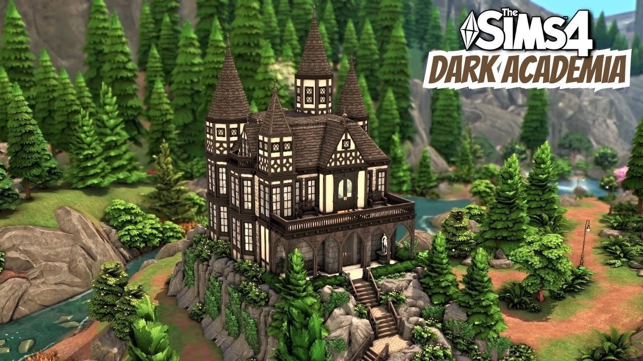 Dark Academia Home | The Sims 4 Speed Build | No CC