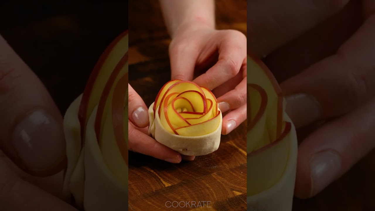 Dessert in 5 minutes! Just puff pastry and 2 apples
