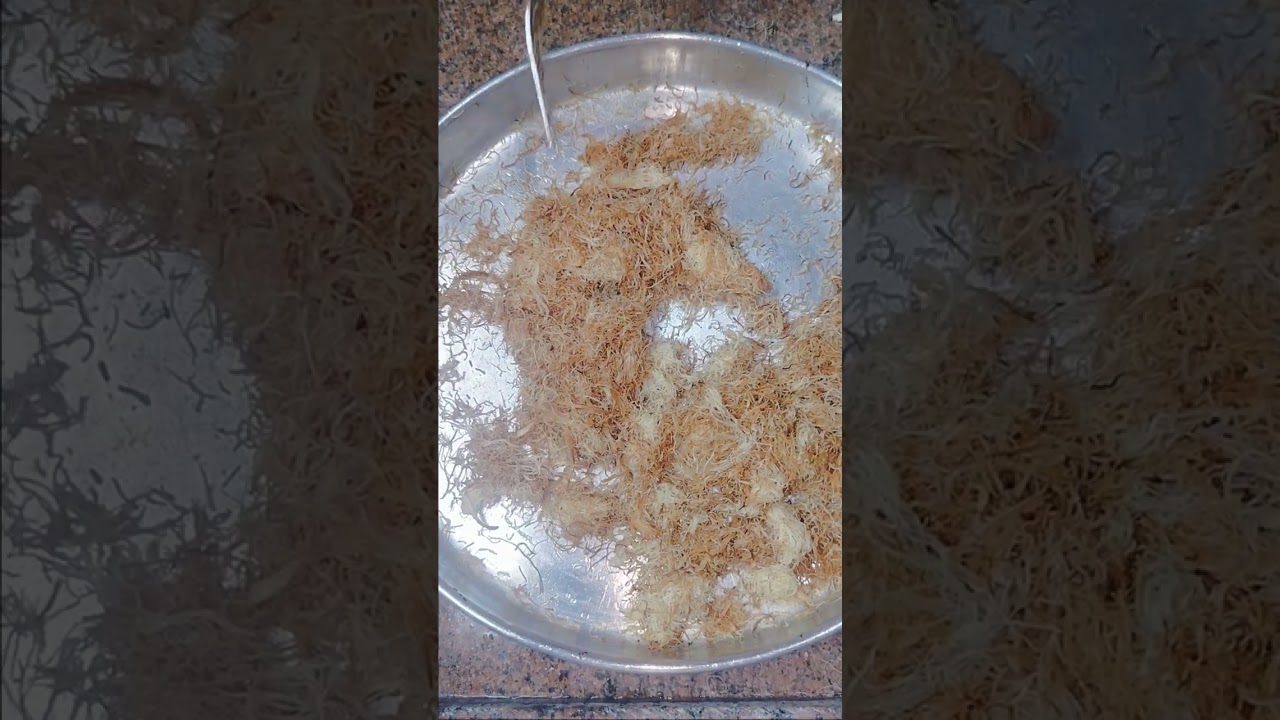 طريقه عمل الجلاش بالكنافه من مطبخ ويوميات هدير حمدي #@