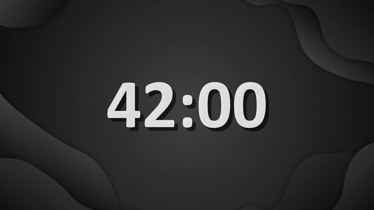 42 Minute (2520 Seconds) Countdown Timer