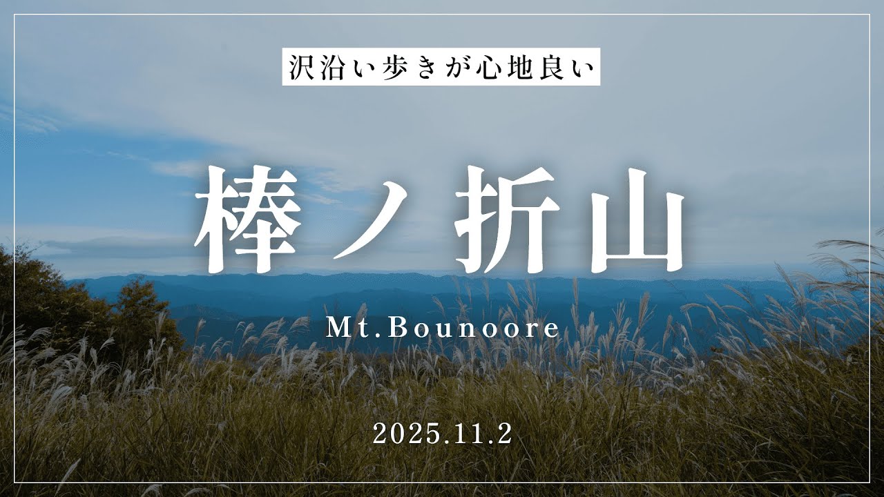 【登山】棒ノ折山｜周回ルートで登ってきたよ