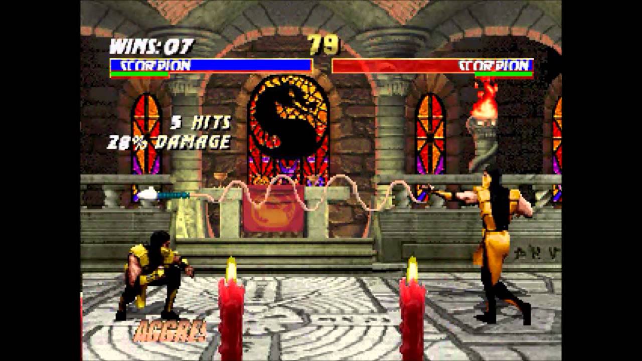 Mortal Kombat Trilogy (N64) - Endurance Mode Longplay as Scorpion