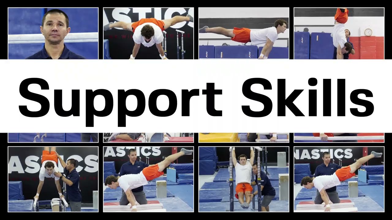 Support Skills on the Parallel Bars featuring Coach Rustam Sharipov