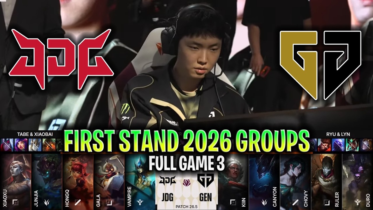 JDG vs GEN GAME 3 2026 FIRST STAND GROUPS [FULL GAME] JDG vs GENG ESPORTS G3 2026 FIRST STAND