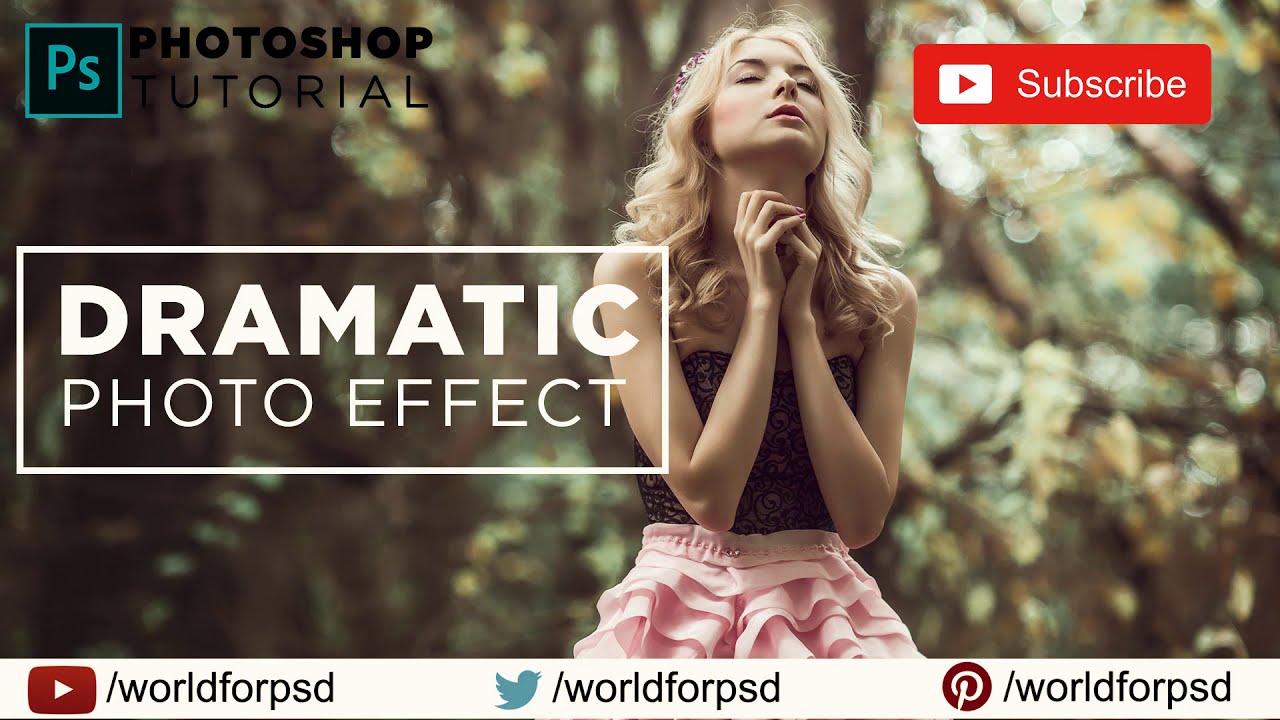 How to make Dramatic Photo Effect in Photoshop CS6, CC | Photoshop Photo Effects Tutorial