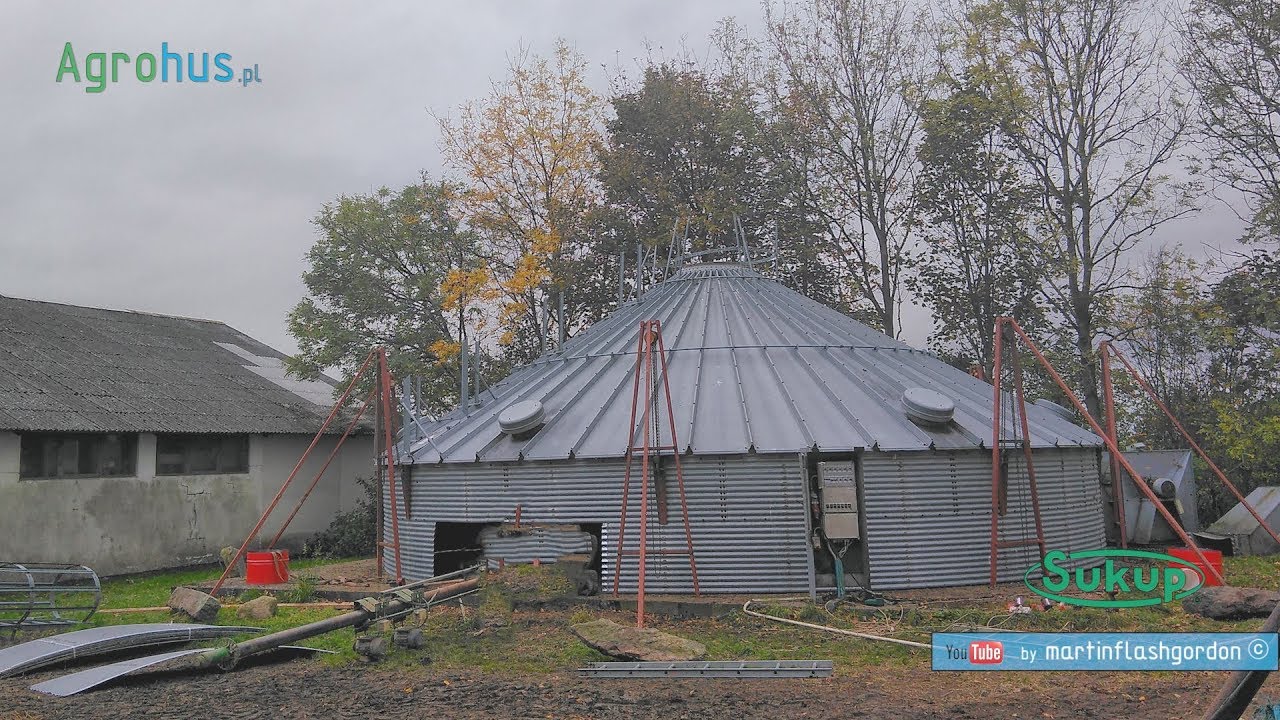 Montaż silosu zbożowego SUKUP 400 ton