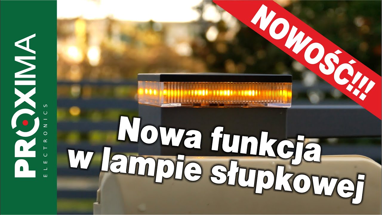 Lampa słupkowa oświetleniowa i uchwyty do montażu marki #Proxima #proximaelectronics #bramy