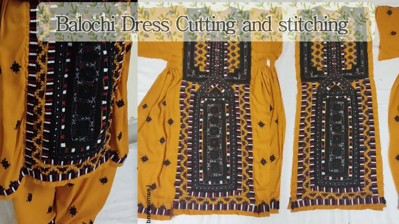 How to Stitch Balochi Dress | Balochi Dress cutting and stitching method