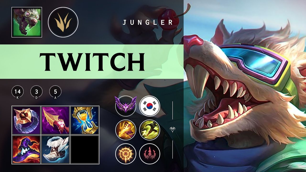 Twitch Jungle vs Lillia - KR Master Patch 25.24