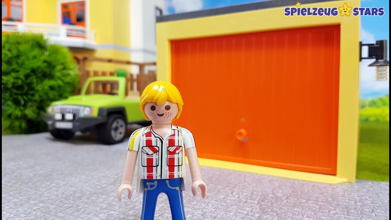 Playmobil Garage mit Fahrradstellplatz (9368) 🚗 passt zum Playmobil modernes Wohnhaus Set