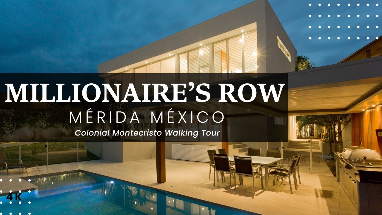 Walking Tour Inside The Wealthiest Neighborhoods of Merida Mexico